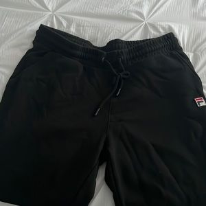 Black Fila Sweatpants